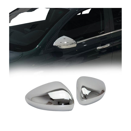 Spiegelkappen Spiegelabdeckung für Fiat Tipo 2015-2026 Chrom ABS Silber 2x