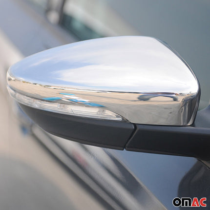 Spiegelkappen Spiegelabdeckung für VW Scirocco 2008-2017 Edelstahl Chrom 2tlg