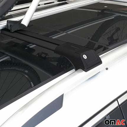 Dachträger Grundtäger für Land Rover Freelander I 1998-2006 75kg Schwarz Alu 2x