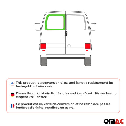 Heckscheibe Fenster für VW T4 Transporter 1990-2003 Doppelflügeltür Links L1 L2