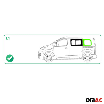 Seitenfenster Sicherheitsglas für Toyota Proace 2016-2026 Schiebetür Links L1