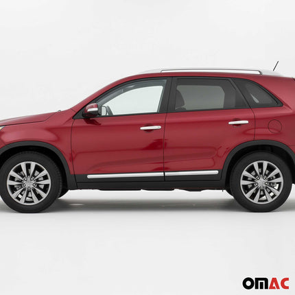 Seitentürleiste Türleisten Türschutzleiste für Kia Sorento 2009-2013 Chrom 4x