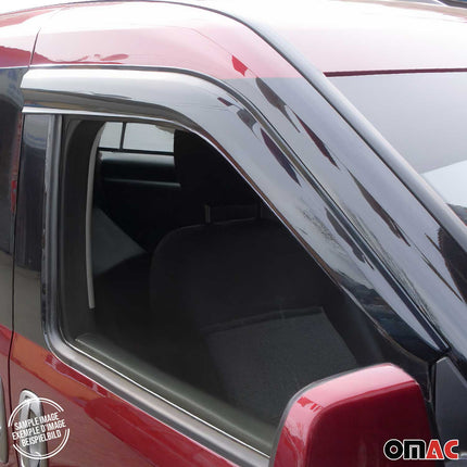 2x Windabweiser Regenabweiser für Mercedes Citan 2012-2021 Acryl Dunkel