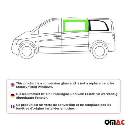 Seitenfenster Auto Fenster für Mercedes Vito W639 2003-2014 Vorne Links L1 L2 L3