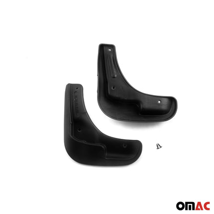 Schmutzfänger Kotflügel für Peugeot 301 Citroen C-Elysee 2012-22 ABS Schwarz 4x