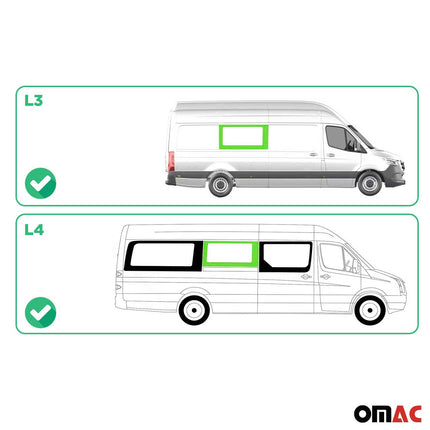 Seitenfenster Sicherheitsglas für VW Crafter 2006-2017 Schiebetür Rechts L3 L4