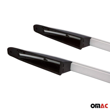 Dachreling Relingträger Alu für Dacia Sandero Stepway 2007-2012 Alu Silber 2x