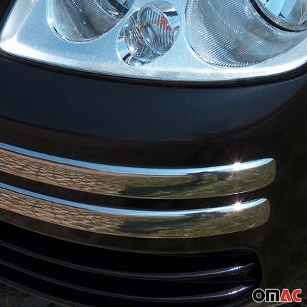 Kühlergrill Leisten Grillleisten für VW Caddy 2003-2010 Edelstahl Chrom 4tlg