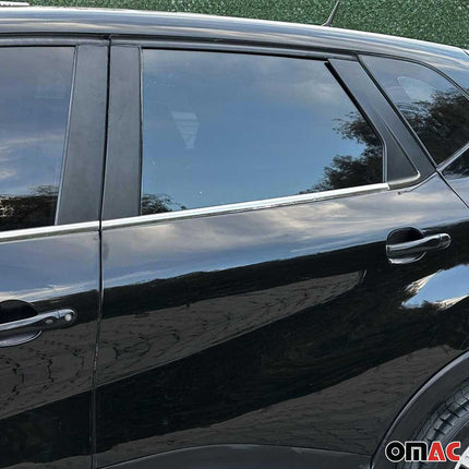 Fensterleisten Zierleisten für Renault Captur 2013-2019 Edelstahl Chrom 4tlg