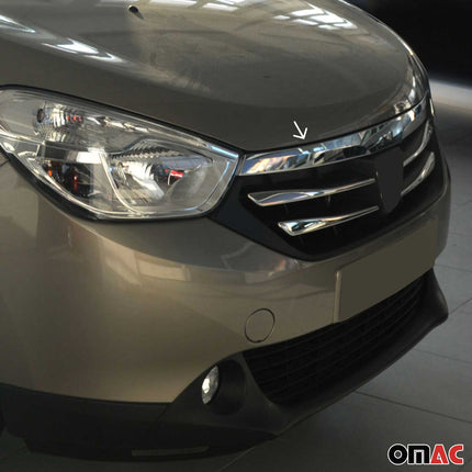 Kühlergrill Leiste Grillleisten für Dacia Dokker Express 2012-21 Edelstahl Chrom
