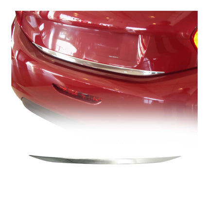Kofferraumleiste Heckleiste für Peugeot 208 2012-2020 Untere Chrom Edelstahl