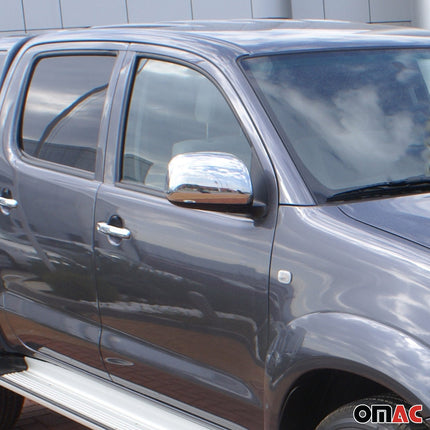 Spiegelkappen Spiegelabdeckung für Toyota Fortuner 2005-2015 Edelstahl Chrom