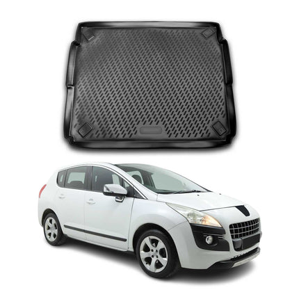 Kofferraummatte Kofferraumwanne für Peugeot 3008 2009-2016 Obere Gummi TPE