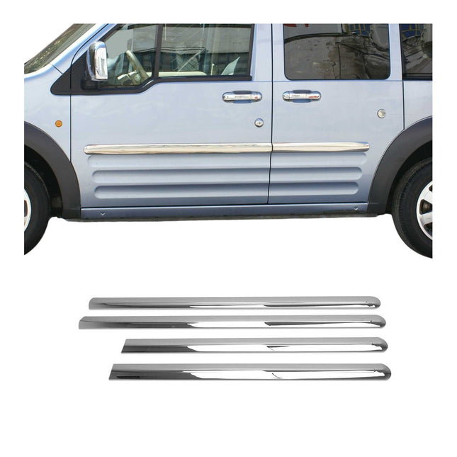 Seitentürleiste Türleisten Türschutz Chrom für Ford Connect 2002-2013 L2 Langer