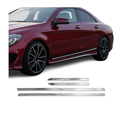 Seitentürleiste Türschutzleiste für Mercedes CLA C117 2013-2019 Edelstahl 2x