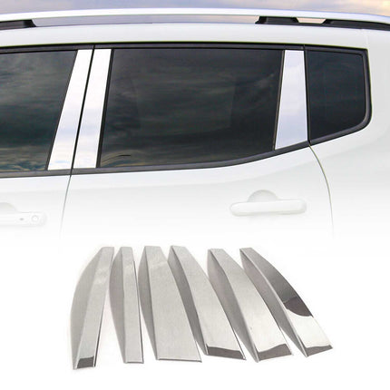 B-Säule Türsäulen Verkleidung für Range Rover 2002-2012 Edelstahl Chrom 6tlg