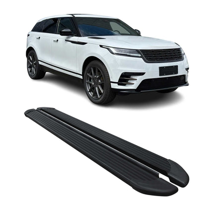 Trittbretter Seitenschweller für Range Rover Velar 2017-2026 Alu Schwarz 2 tlg