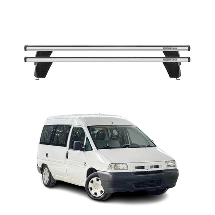 Menabo Dachträger Grundtäger für Fiat Scudo 1996-2007 75kg Alu Silber 2 tlg