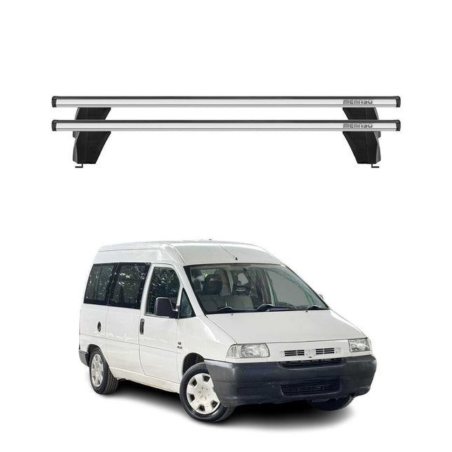 Menabo Dachträger Grundtäger für Fiat Scudo 1996-2007 75kg Alu Silber 2 tlg