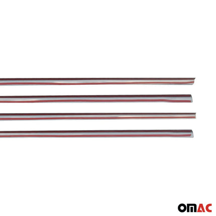 Fensterleisten Zierleisten für Toyota Corolla 2007-13 Stufenheck Edelstahl 4tlg