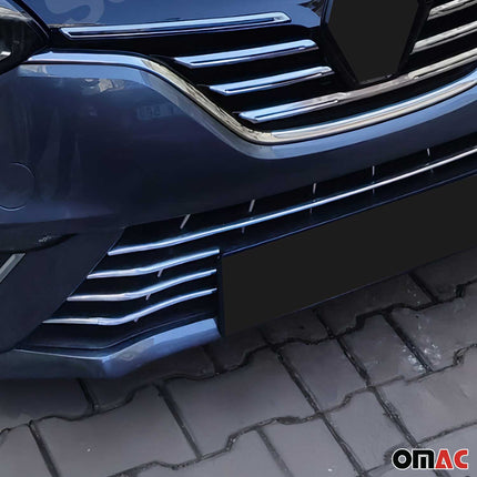 Kühlergrill Leisten Grillleisten für Renault Megane 2016-2022 Edelstahl Chrom 7x