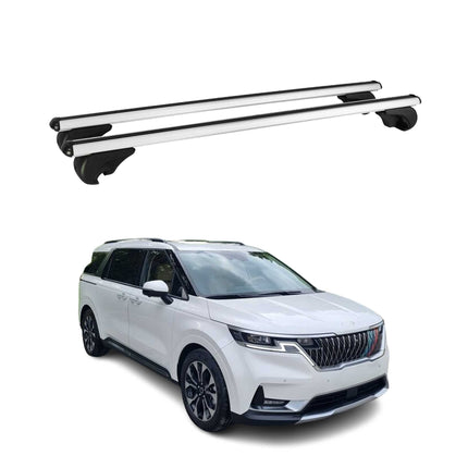 Dachträger Grundtäger für Kia Carnival 2021-2026 75kg Aluminium Silber 2 tlg