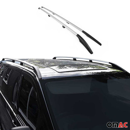 Dachreling Dachgepäckträger Relingträger für Jeep Renegade 2015-2024 Alu Grau