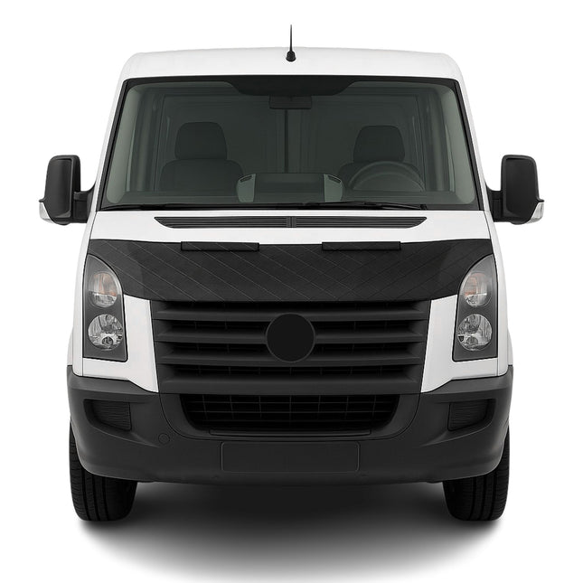 Schwarz Halb Haubenbra Steinschlagschutz Bonnet Bra für VW Crafter 2006-2017