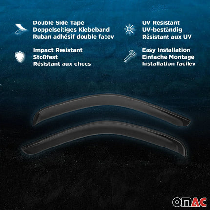 Windabweiser Regenabweiser für Kia Sportage 2015-2021 Dunkel Acryl 4tlg