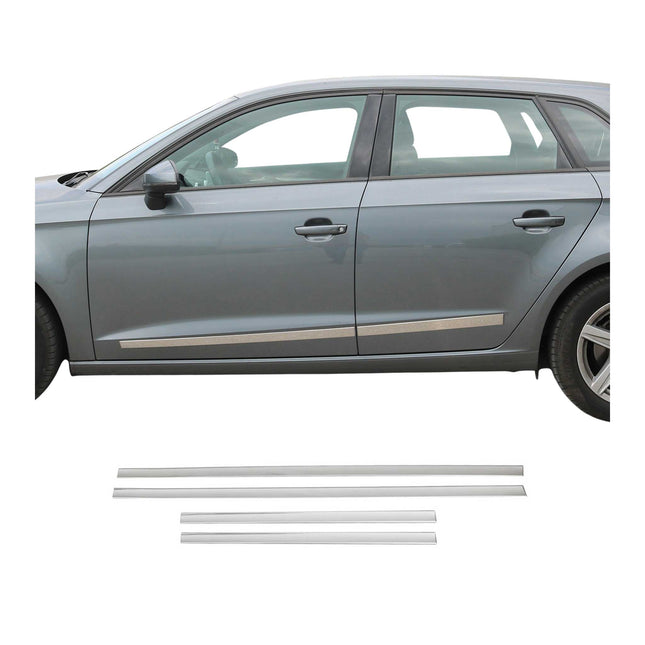 Türschutz Seitentürleiste für Mercedes E Klasse 2009-2016 Chrom Stahl Stahl 4x