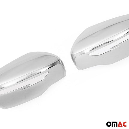 Spiegelkappen Spiegelabdeckung für Nissan Qashqai J11 2014-2021 Chrom ABS Silber