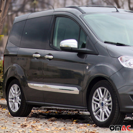 Seitentürleiste Türschutz für Ford Tourneo Transit Courier 2014-2024 Chrom 4x