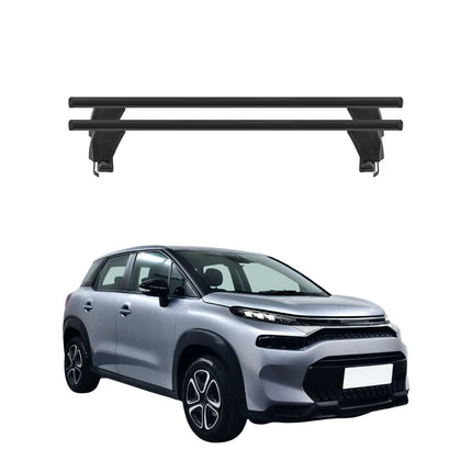 Menabo Dachträger Grundträger für Citroen C3 Aircross 2017-2024 Alu Schwarz 2tlg
