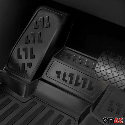 OMAC Gummimatten Fußmatten für Citroen C5 Aircross 2018-2025 Gummi TPE Schwarz