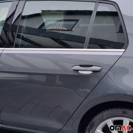 Fensterleisten Zierleisten für VW Golf 2012-2019 Gebürstet Edelstahl Chrom 4tlg