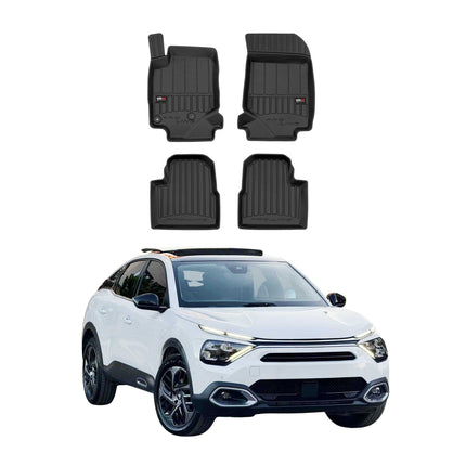 OMAC Gummi Fußmatten für Citroen C4 2021-2026 Premium TPE Automatten Schwarz 4x