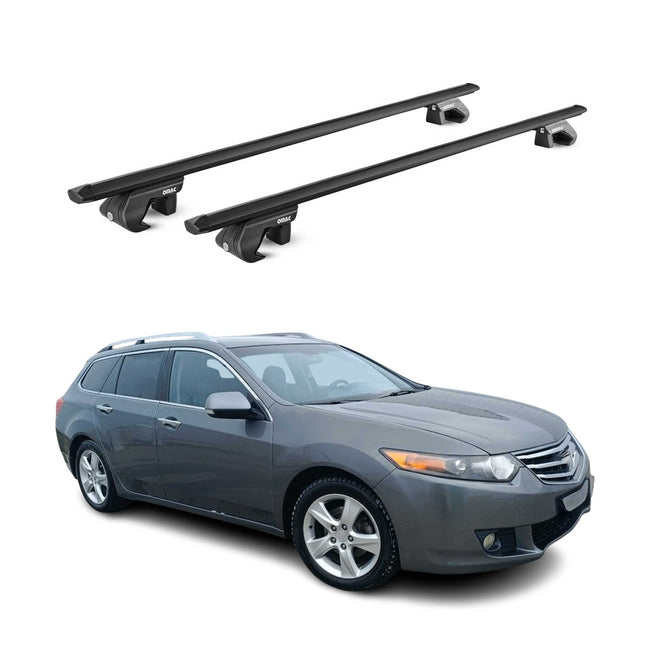 Dachträger Grundtäger für Honda Accord Kombi 1997-2015 5tür 90kg Alu ABE Schwarz