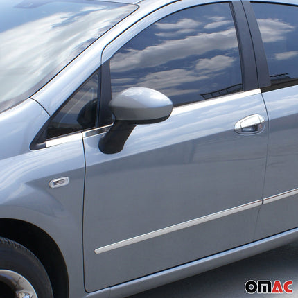 Fensterleisten Zierleisten für Fiat Grande Punto Evo 2009-2012 Edelstahl 4tlg