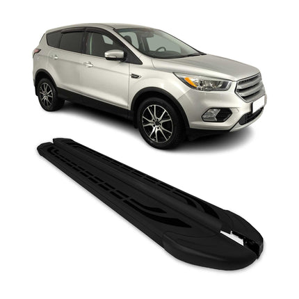 Trittbretter Seitenschweller für Ford Kuga II ST-Line 2016-2019 Schwarz 2 tlg