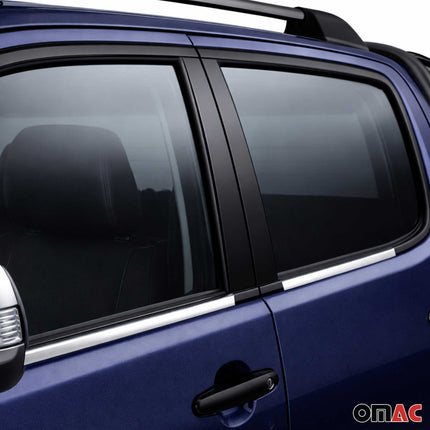 Fensterleisten Zierleisten für Toyota Hilux 2005-2015 Fenster Edelstahl Chrom 4x