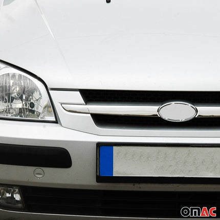 Kühlergrill Leisten Grillleisten für Hyundai Getz 2002-2011 Edelstahl Chrom 2x
