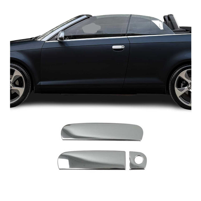 Türgriff Blende Türgriffkappen für Audi A3 8P 8P 8V 2003-14 2tür Chrom Silber 3x