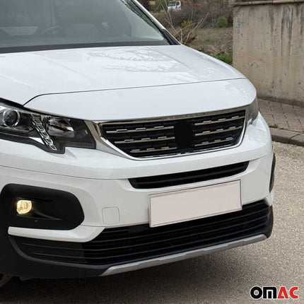 Kühlergrill Leisten Grillleisten für Peugeot Rifter 2018-2026 Edelstahl Chrom 6x