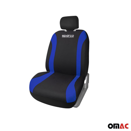 SPARCO Sitzbezüge Schonbezüge Autositzbezüge Universell Schwarz Blau 9 tlg Satz