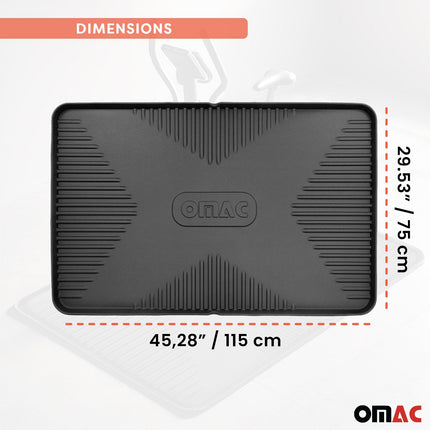 OMAC Fahrradmatte Antirutsch Bodenschutzmatte Mehrzweckmatte 115x75cm Gummi
