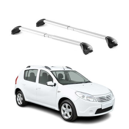 Dachträger für Dacia Sandero Stepway 2010-2026 5 tür 100kg Alu Silber 2x ABE