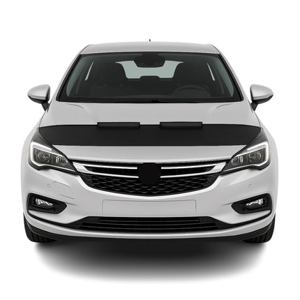Haubenbra Steinschlagschutz Bonnet Bra für Opel Astra K 2015-2021 Schwarz Halb