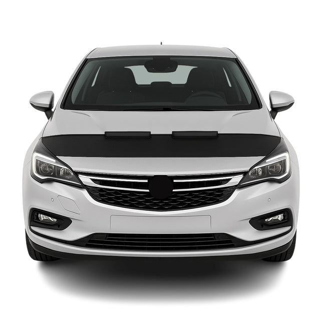 Haubenbra Steinschlagschutz Bonnet Bra für Opel Astra K 2015-2021 Schwarz Halb