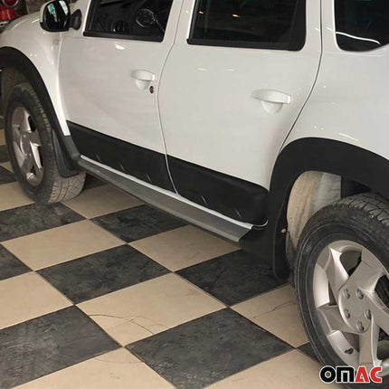 Türschutzleisten Seitenschutz für Dacia Duster mk1 2010-2017 ABS Schwarz 4tlg