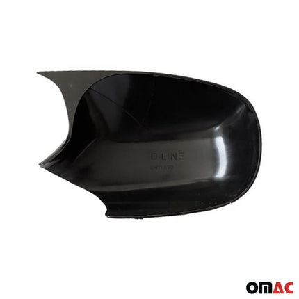 Spiegelkappen Spiegelabdeckung für BMW 3er E90 2008-2011 ABS Schwarz Glanz 2tlg